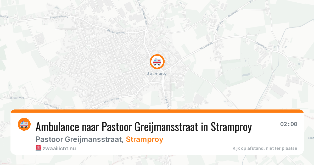 Ambulance naar Pastoor Greijmansstraat in Stramproy — 23 jul 2026
