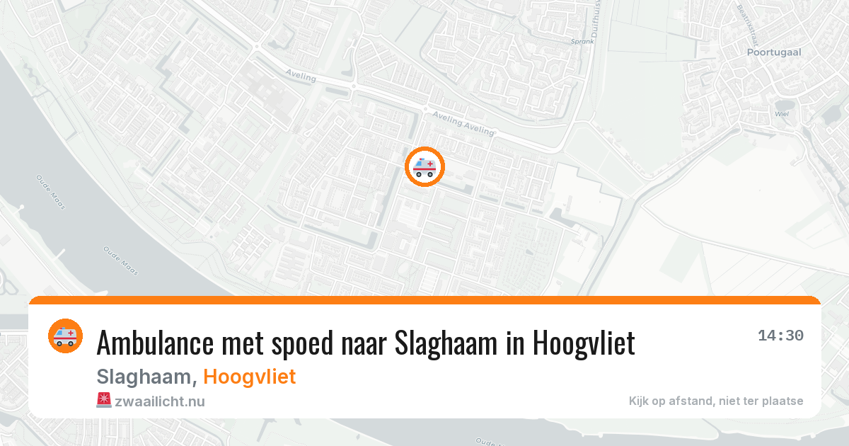 Ambulance met spoed naar Slaghaam in Hoogvliet — 16 mei 2026