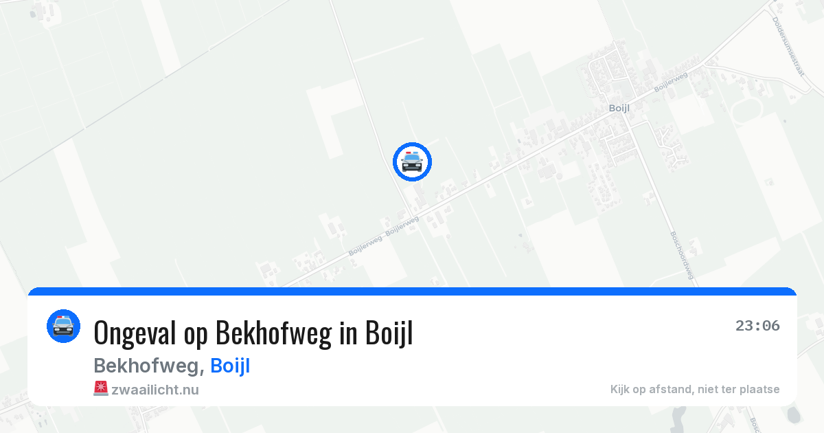 Ongeval op Bekhofweg in Boijl — 24 apr 2026