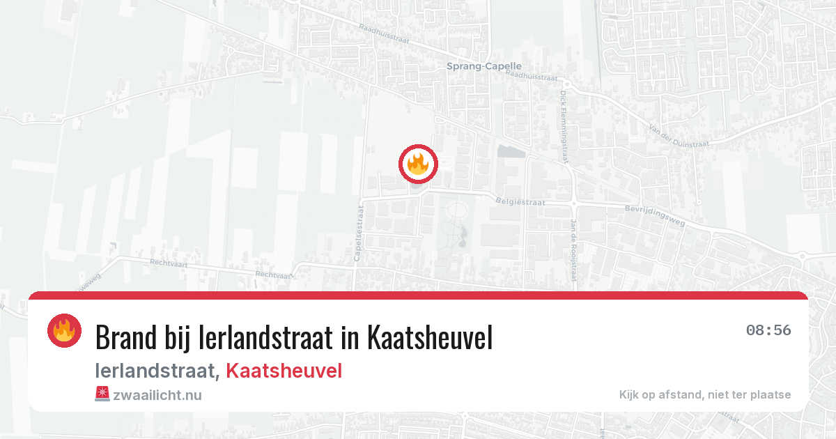 Brand bij Ierlandstraat in Kaatsheuvel — 21 mei 2026