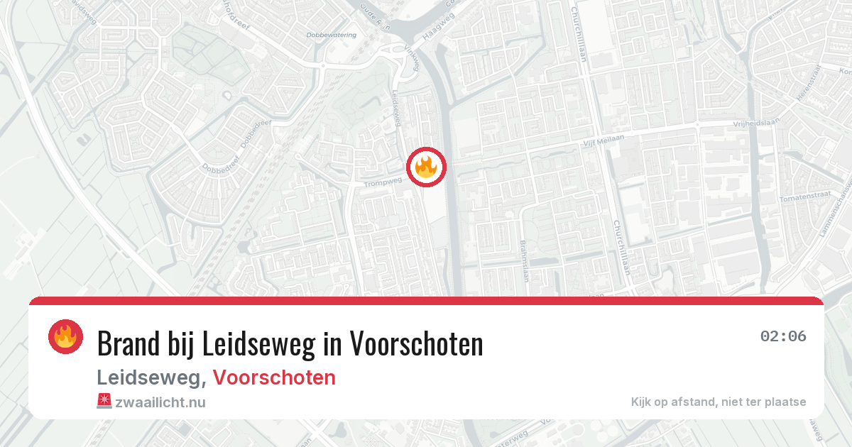 Brand bij Leidseweg in Voorschoten — 31 mei 2026
