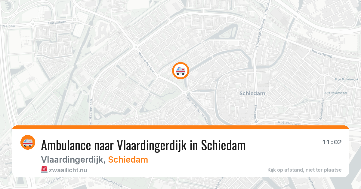 Ambulance naar Vlaardingerdijk in Schiedam — 29 mei 2026