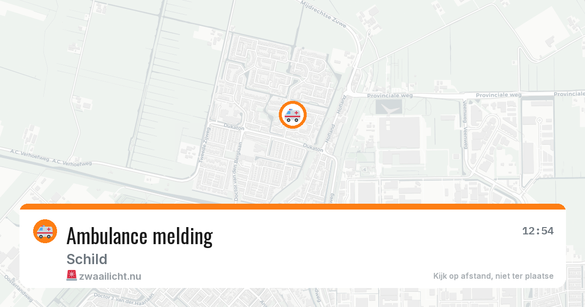 Ambulance melding — 19 jul 2026