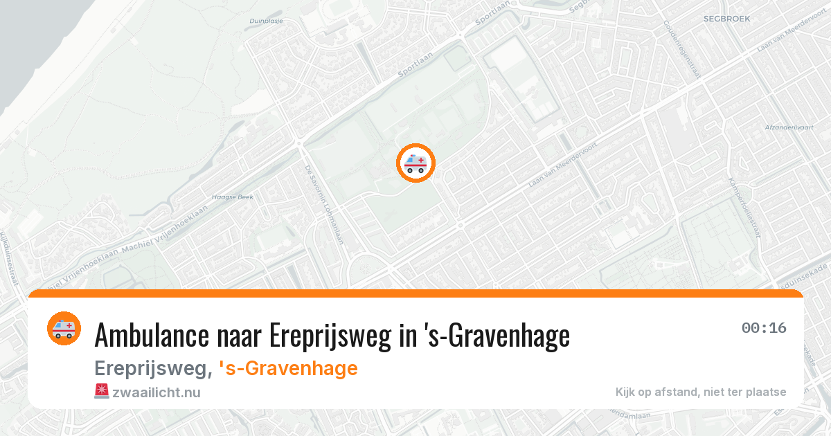 Ambulance naar Ereprijsweg in 's-Gravenhage — 11 jul 2026