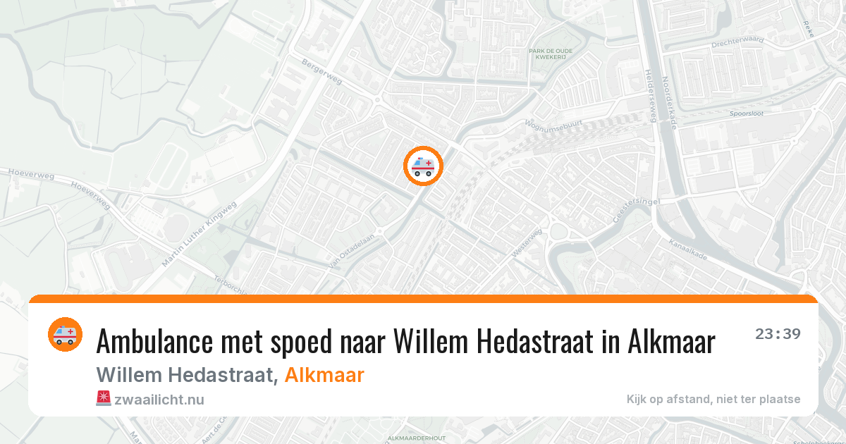 Ambulance met spoed naar Willem Hedastraat in Alkmaar — 5 mei 2026