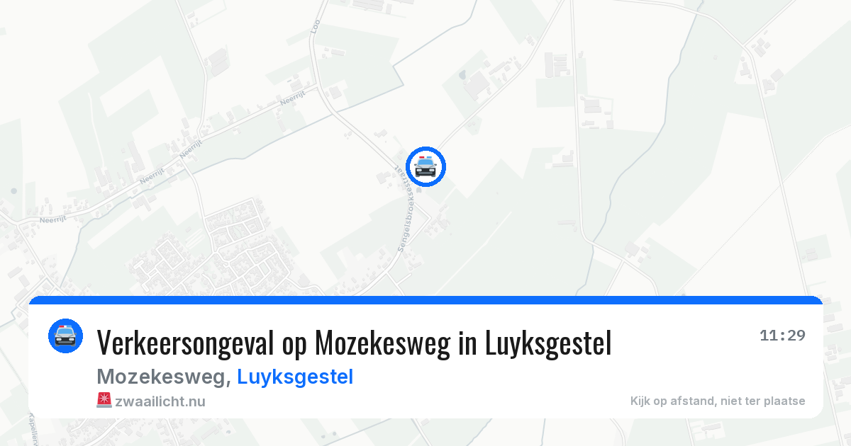 Verkeersongeval op Mozekesweg in Luyksgestel — 30 mrt 2026