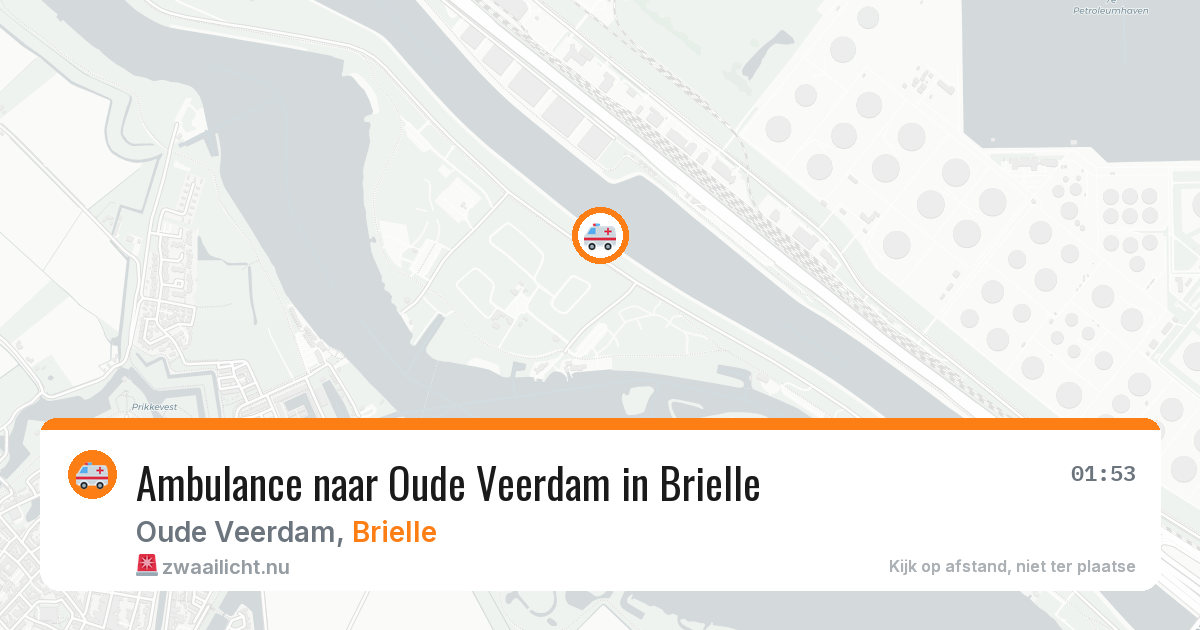 Ambulance naar Oude Veerdam in Brielle — 25 jul 2026