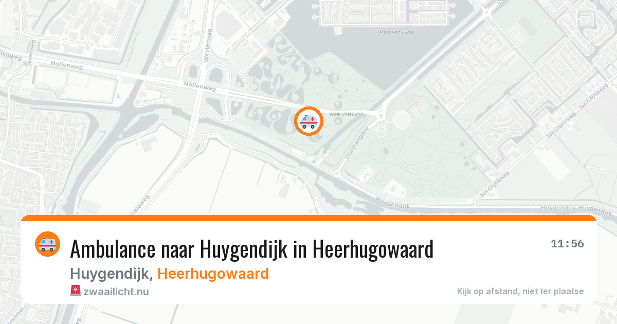 Ambulance naar Huygendijk in Heerhugowaard — 14 jul 2026