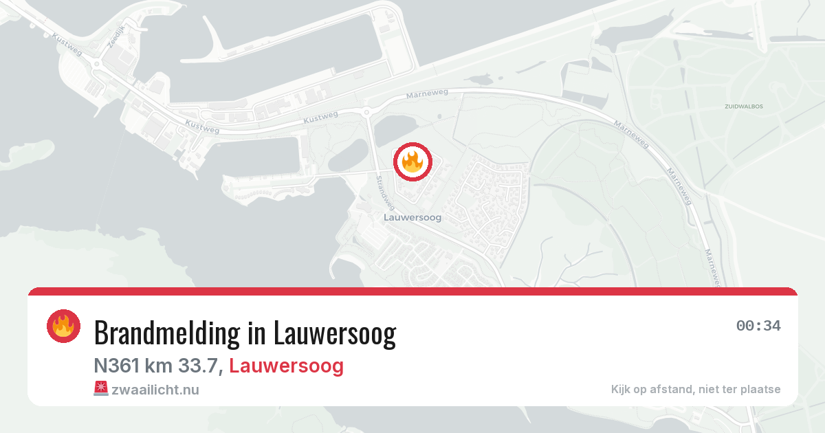 Brandmelding in Lauwersoog — 9 jun 2026