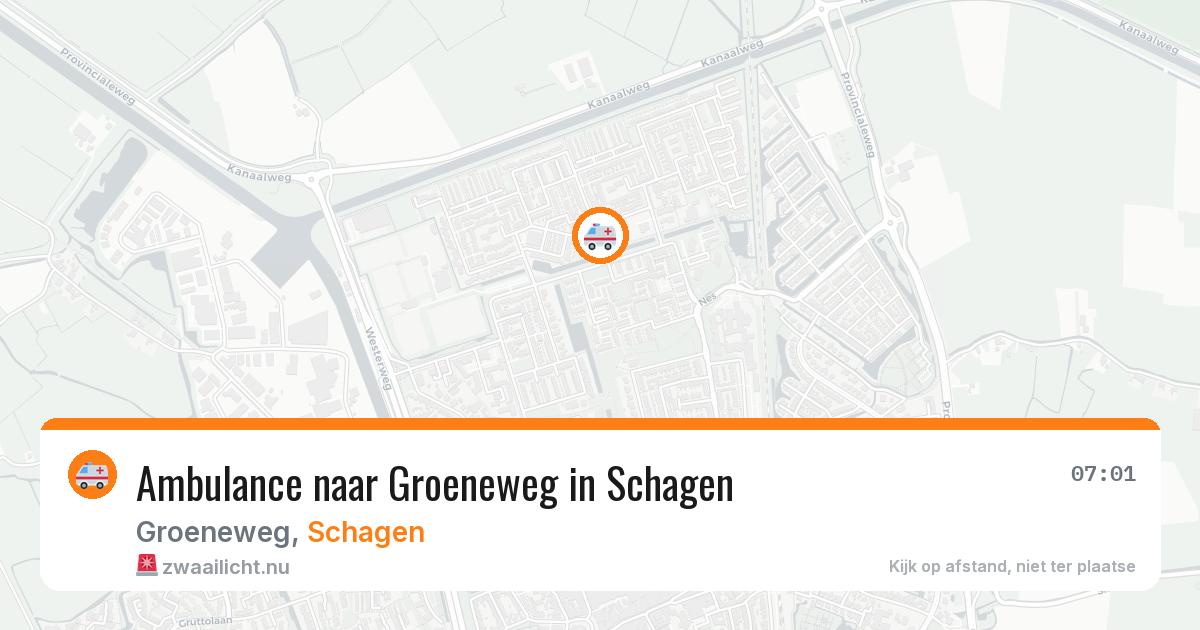Ambulance naar Groeneweg in Schagen — 14 jul 2026