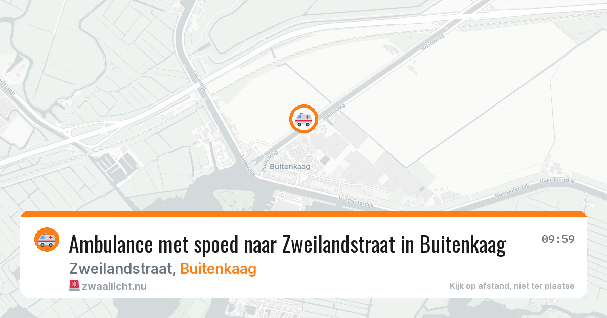 Ambulance met spoed naar Zweilandstraat in Buitenkaag — 5 jun 2026