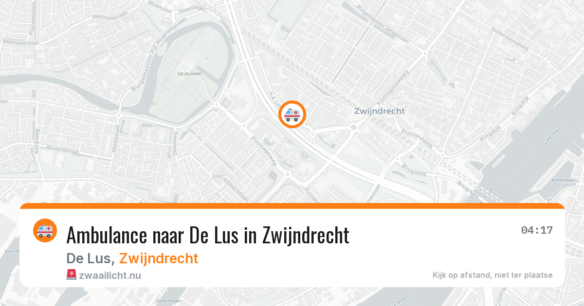 Ambulance naar De Lus in Zwijndrecht — 11 jul 2026