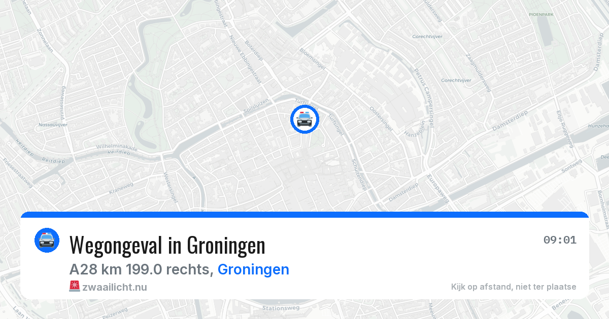 Wegongeval in Groningen — 26 mrt 2026