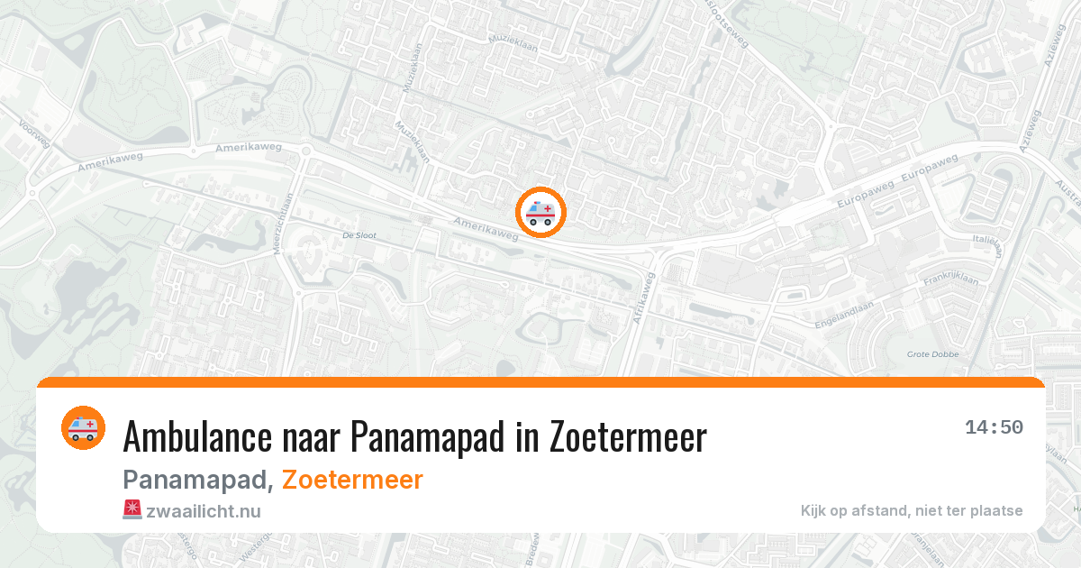 Ambulance naar Panamapad in Zoetermeer — 24 jul 2026