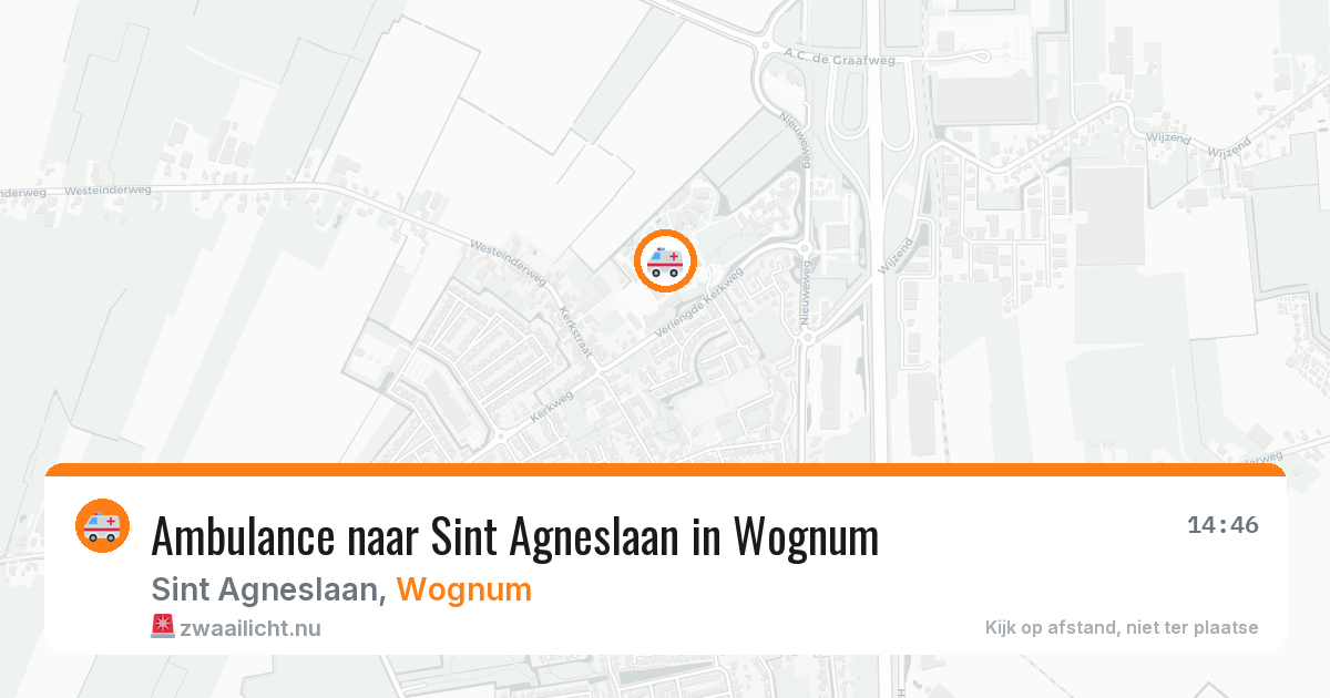 Ambulance naar Sint Agneslaan in Wognum — 21 mrt 2026