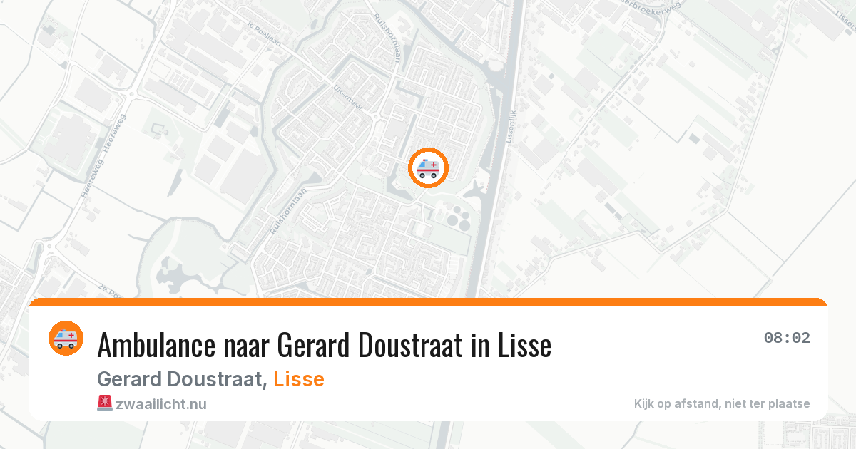 Ambulance naar Gerard Doustraat in Lisse — 7 jun 2026