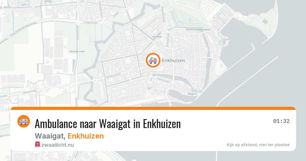 Ambulance naar Waaigat in Enkhuizen — 17 jul 2026