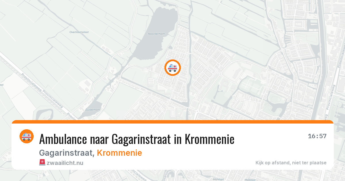 Ambulance naar Gagarinstraat in Krommenie — 23 jul 2026