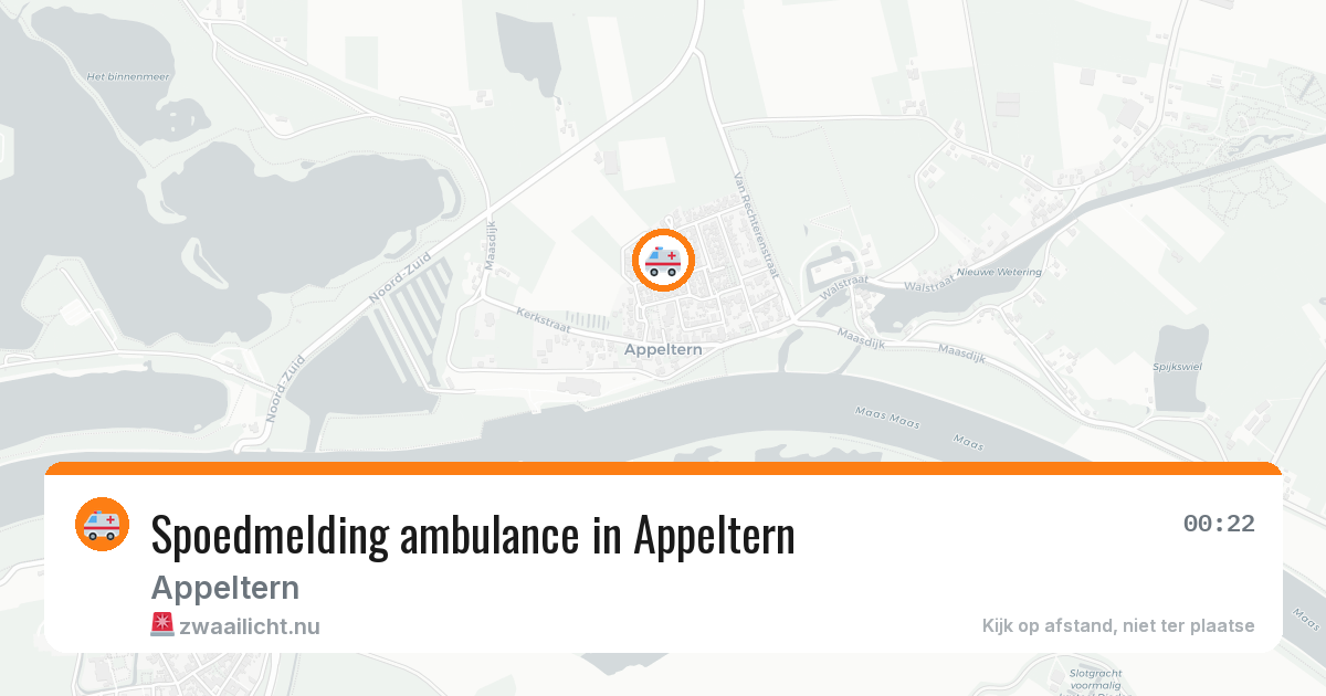 Spoedmelding ambulance in Appeltern — 6 jul 2026