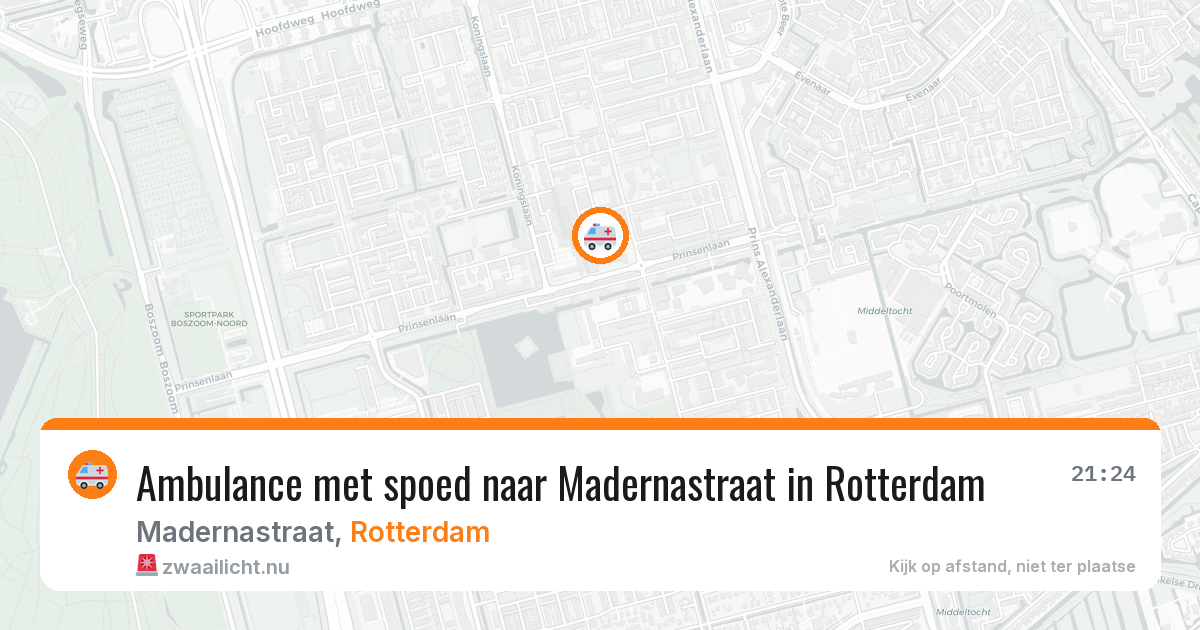 Ambulance met spoed naar Madernastraat in Rotterdam — 3 jun 2026