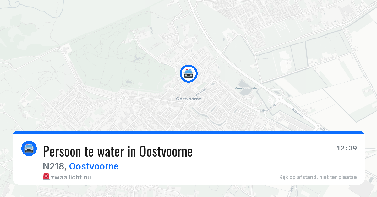 Persoon te water in Oostvoorne — 3 jun 2026