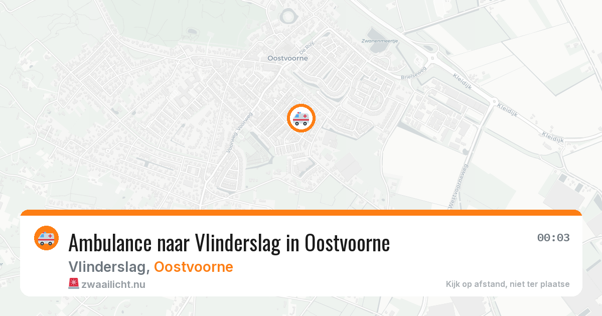 Ambulance naar Vlinderslag in Oostvoorne — 20 jul 2026