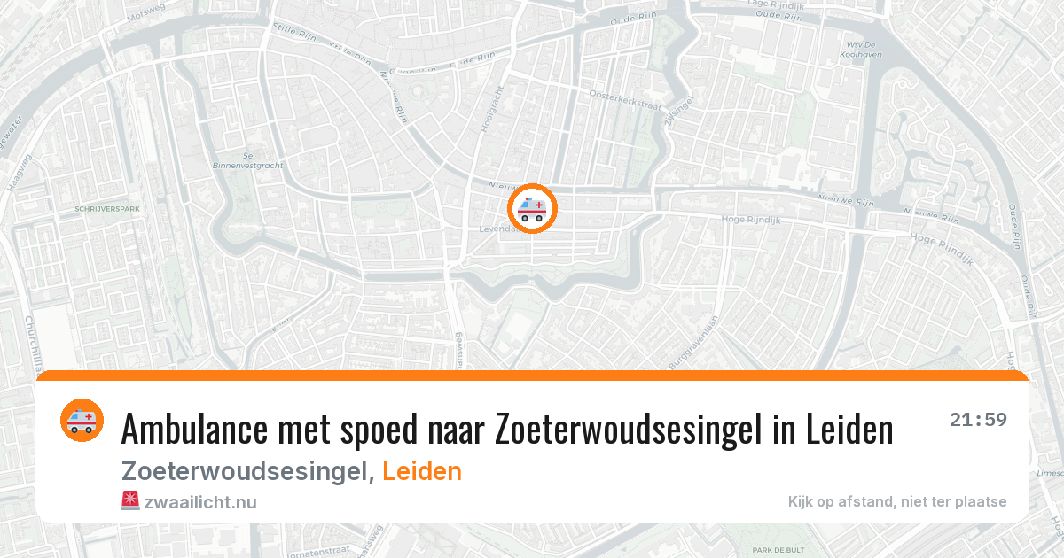 Ambulance met spoed naar Zoeterwoudsesingel in Leiden — 26 mei 2026