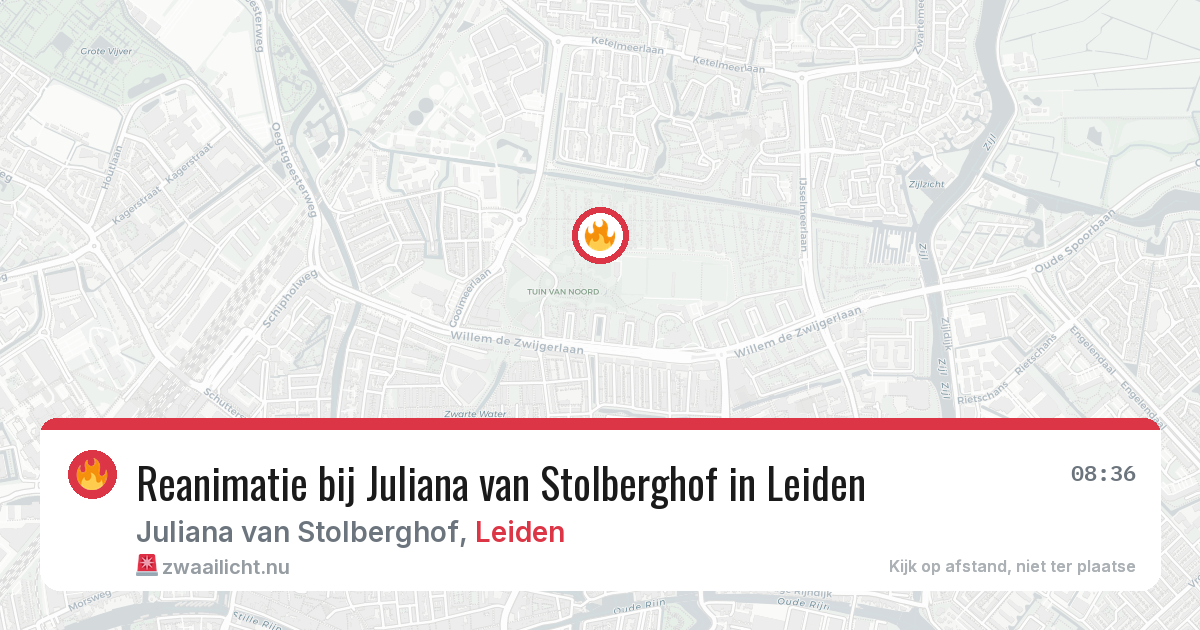 Reanimatie bij Juliana van Stolberghof in Leiden — 23 apr 2026