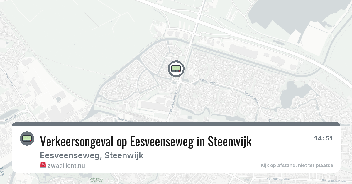 Verkeersongeval op Eesveenseweg in Steenwijk — 22 mei 2026