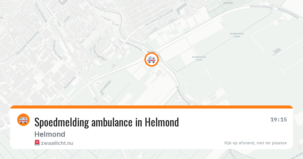 Spoedmelding ambulance in Helmond — 3 apr 2026