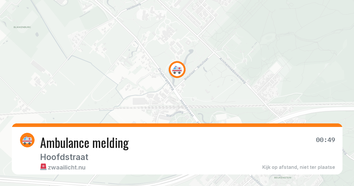 Ambulance melding — 27 jan 2026