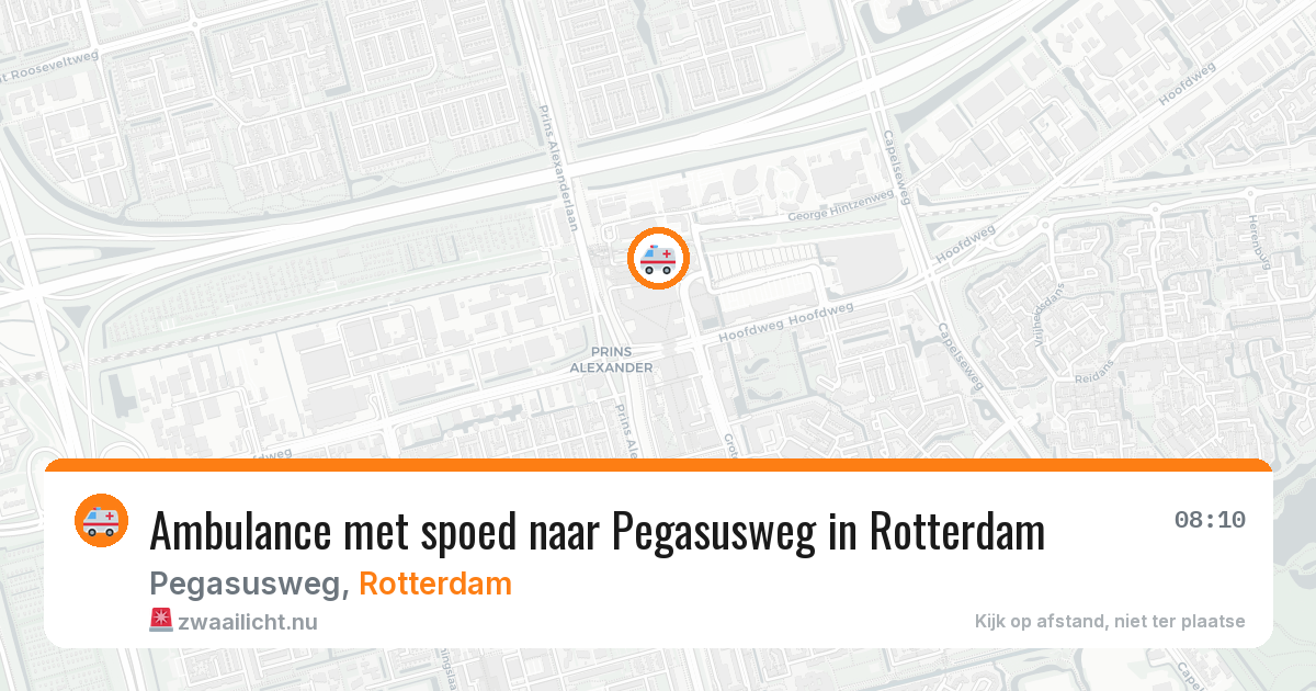 Ambulance met spoed naar Pegasusweg in Rotterdam — 20 mrt 2026