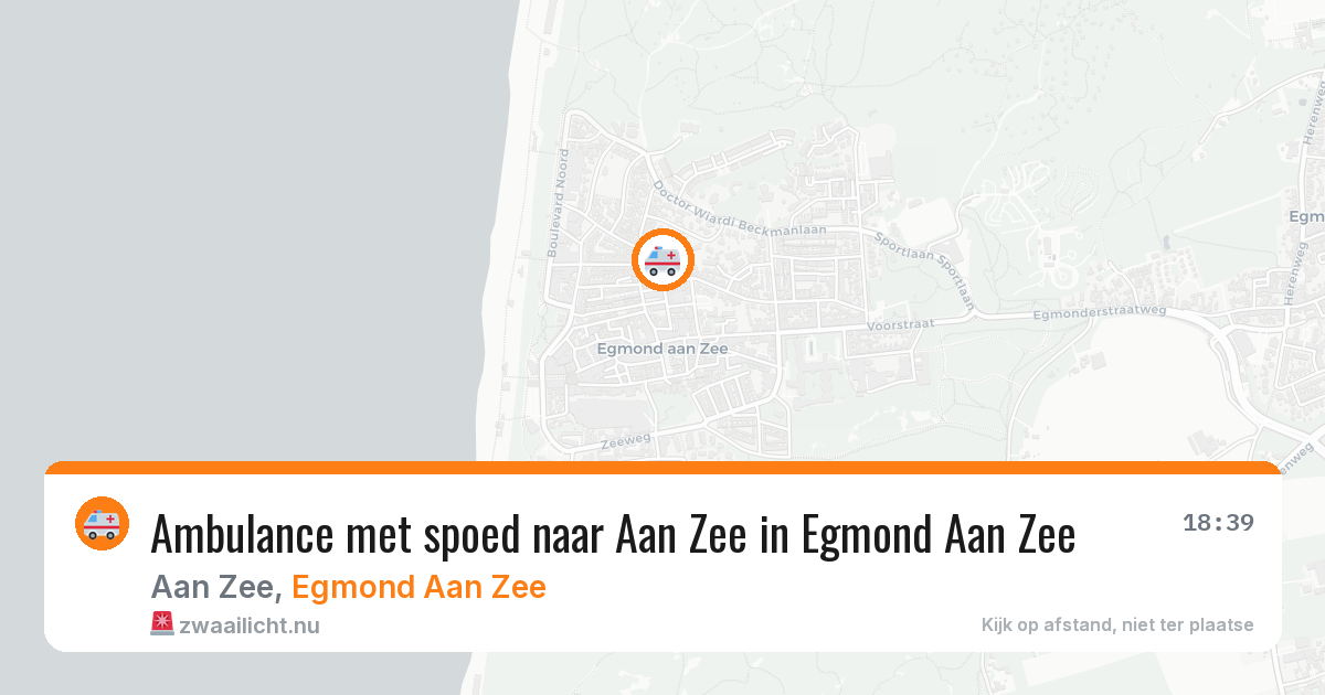 Ambulance met spoed naar Aan Zee in Egmond Aan Zee — 29 mei 2026