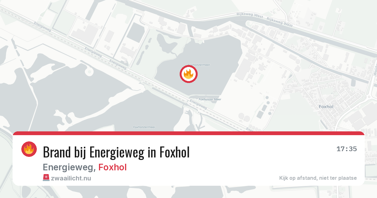 Brand bij Energieweg in Foxhol — 19 jun 2026