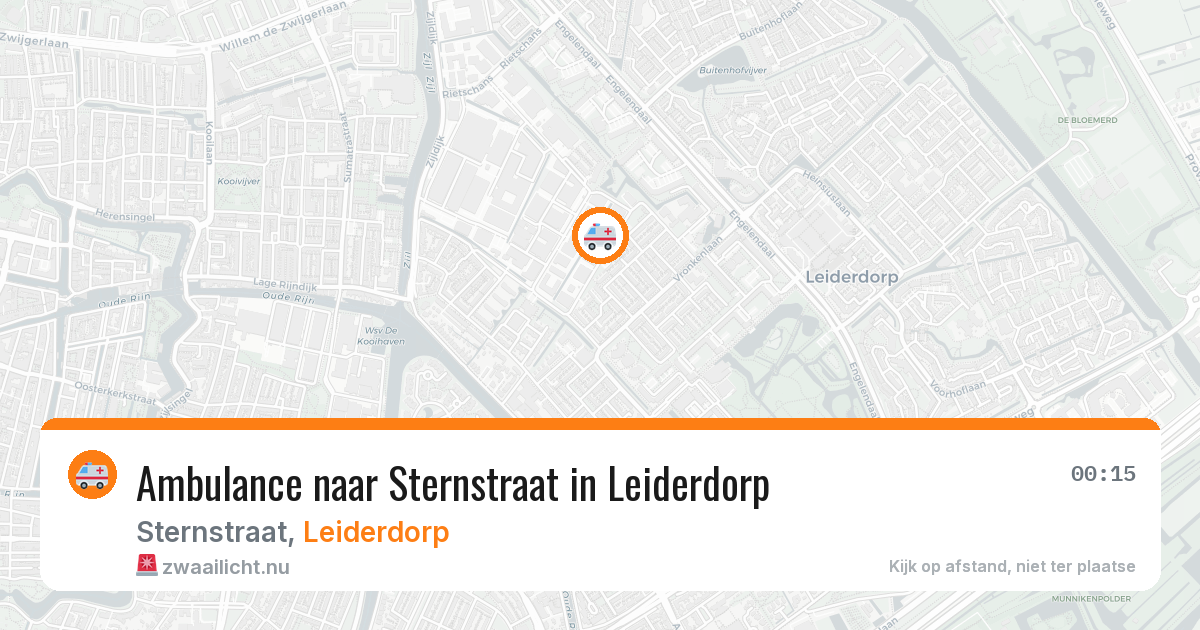 Ambulance naar Sternstraat in Leiderdorp — 10 jul 2026