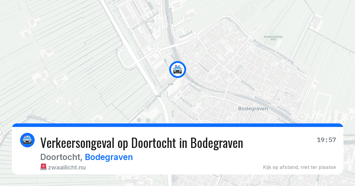 Verkeersongeval op Doortocht in Bodegraven — 25 jul 2026