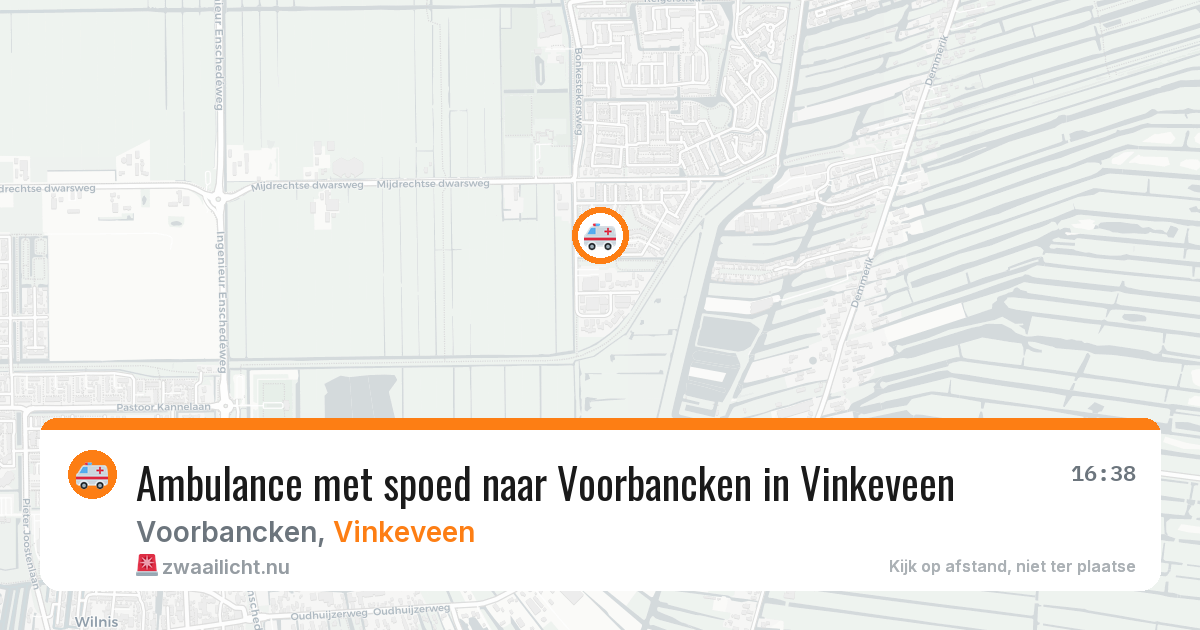 Ambulance met spoed naar Voorbancken in Vinkeveen — 18 jan 2026