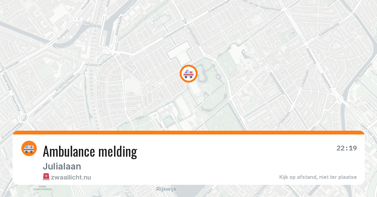 Ambulance melding — 9 mei 2026