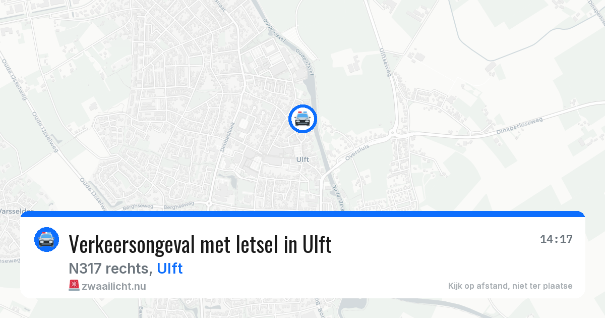 Verkeersongeval met letsel in Ulft — 14 mrt 2026