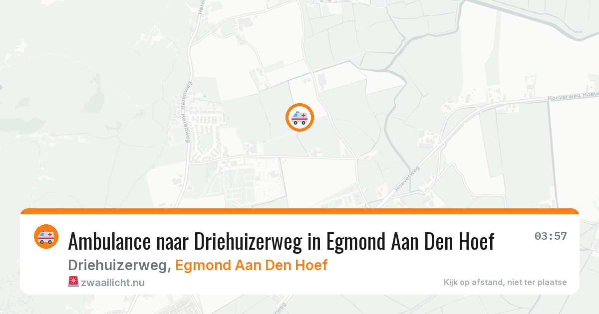 Ambulance naar Driehuizerweg in Egmond Aan Den Hoef — 24 jul 2026