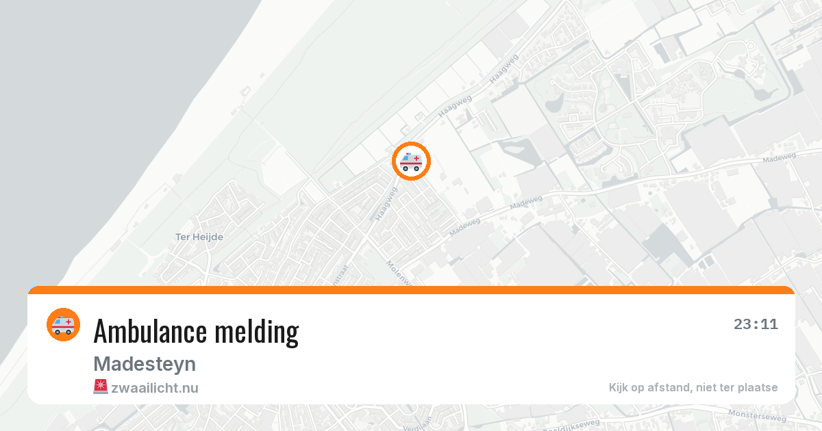 Ambulance melding — 23 jul 2026