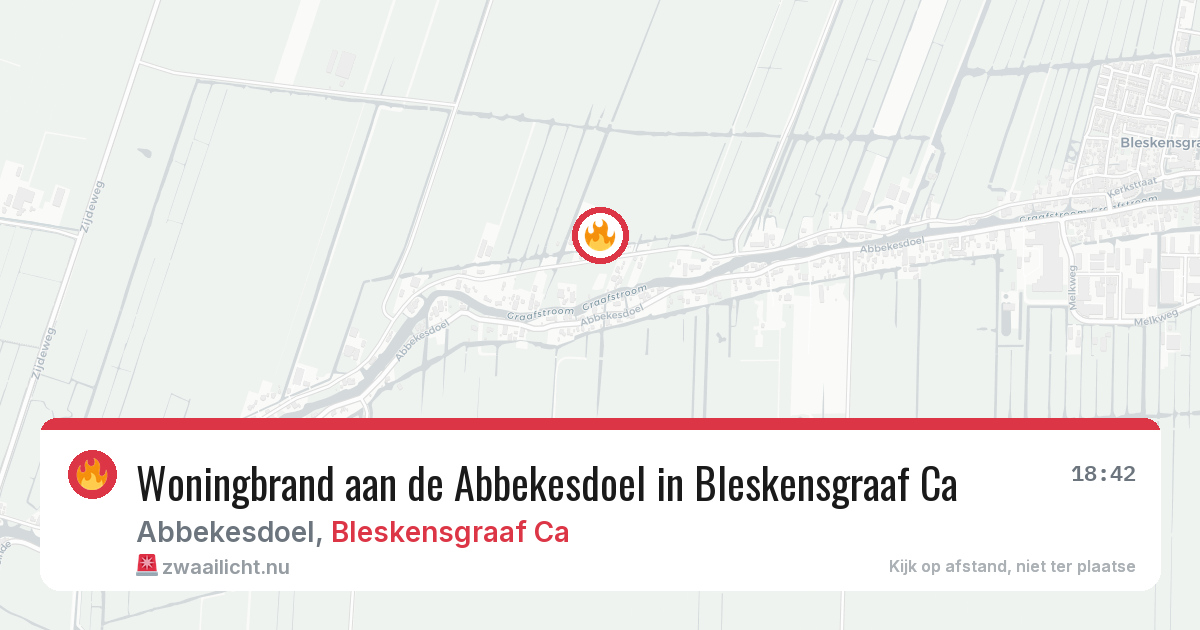 Woningbrand aan de Abbekesdoel in Bleskensgraaf Ca — 29 mei 2026