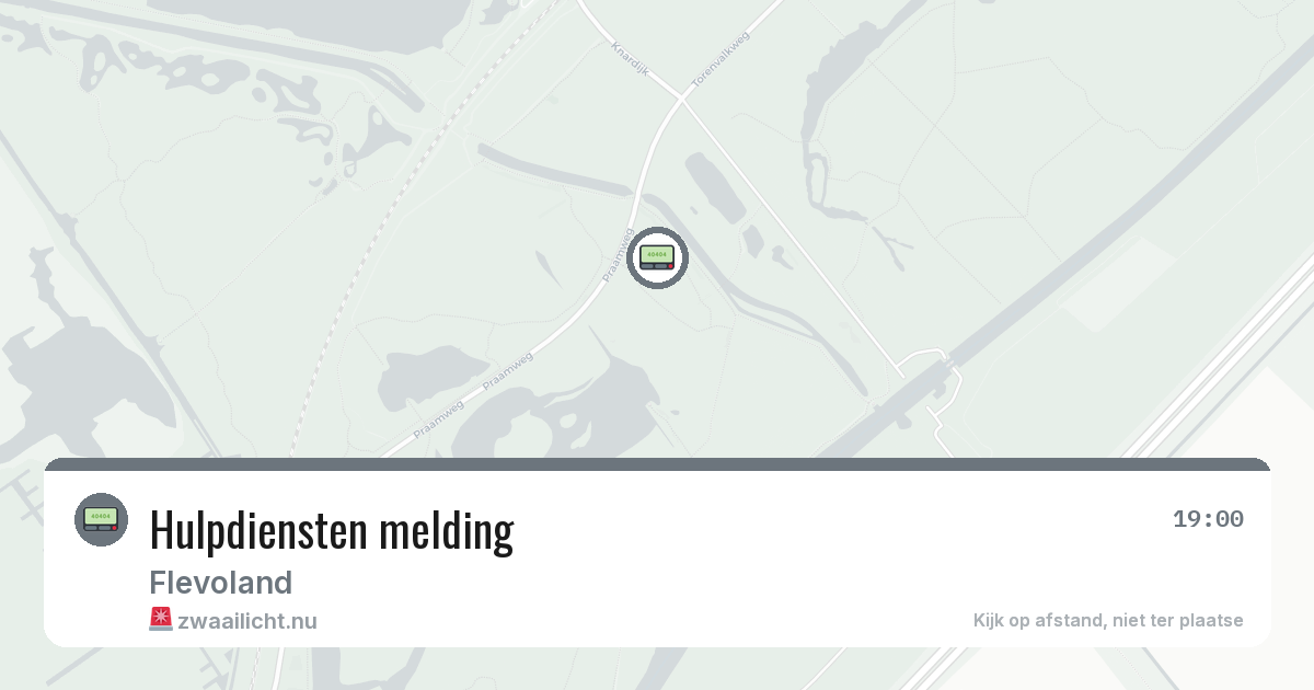 Hulpdiensten melding — 1 jun 2026
