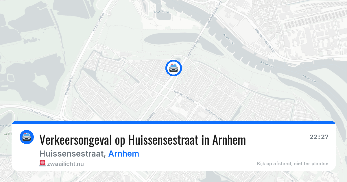 Verkeersongeval op Huissensestraat in Arnhem — 5 jun 2026