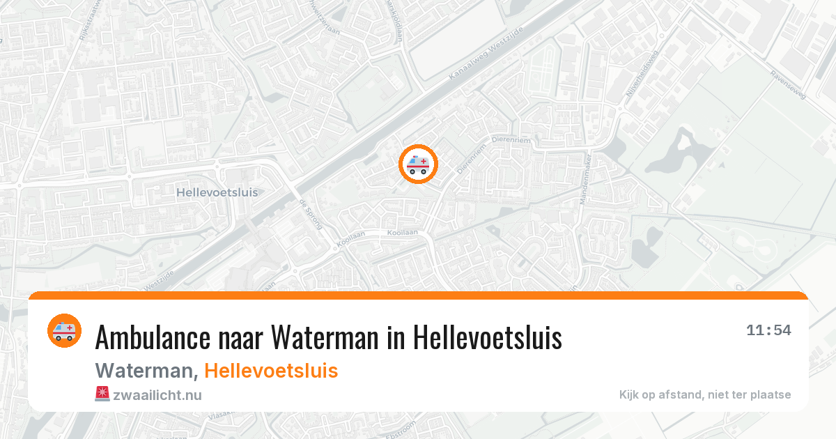 Ambulance naar Waterman in Hellevoetsluis — 4 jun 2026