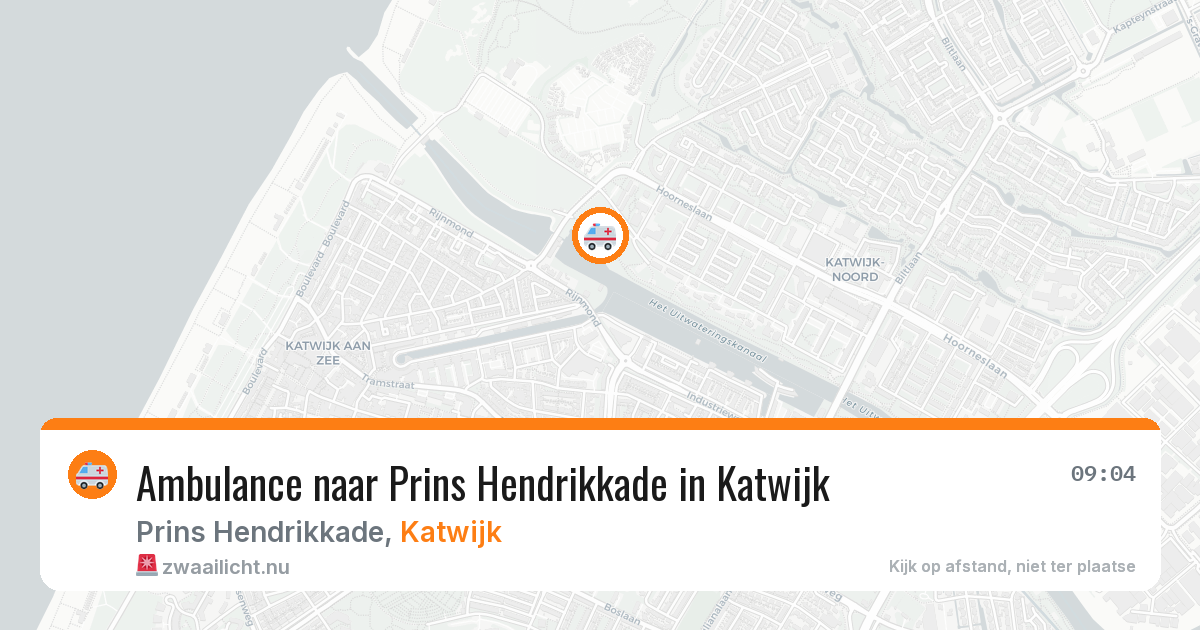 Ambulance naar Prins Hendrikkade in Katwijk — 16 jul 2026