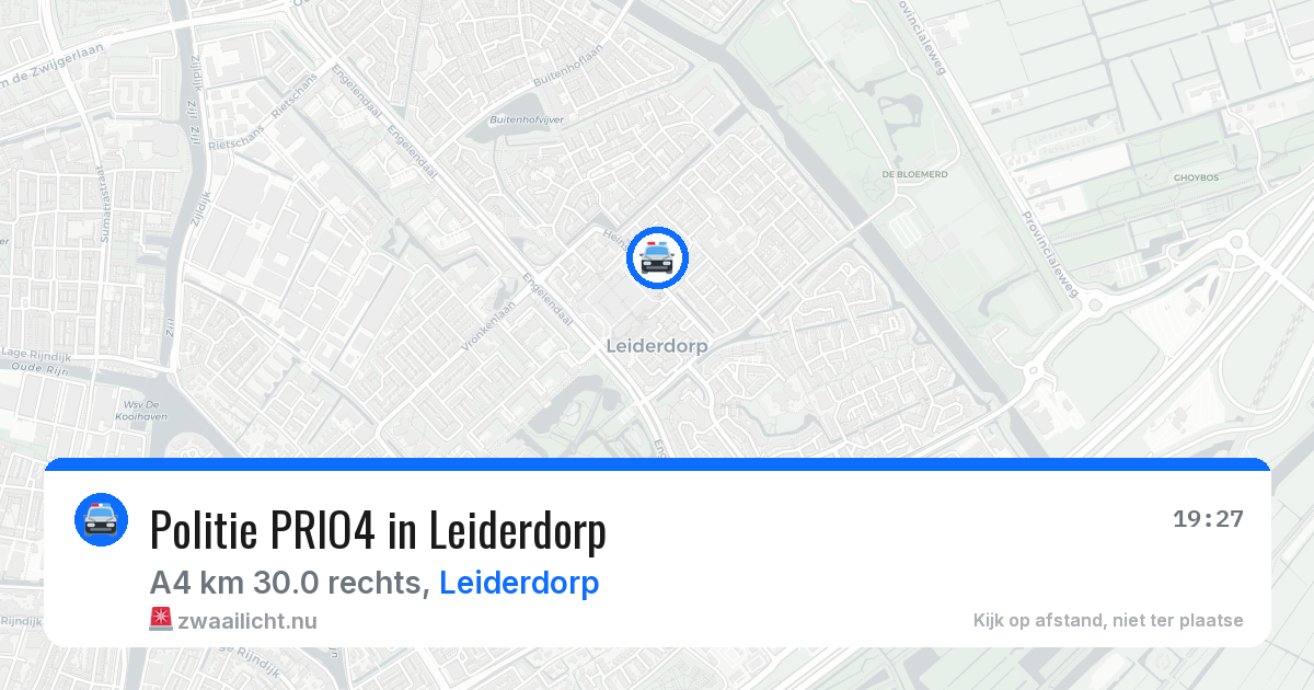 Politie PRIO4 in Leiderdorp — 13 jul 2026 | 🚨 Zwaailicht.nu