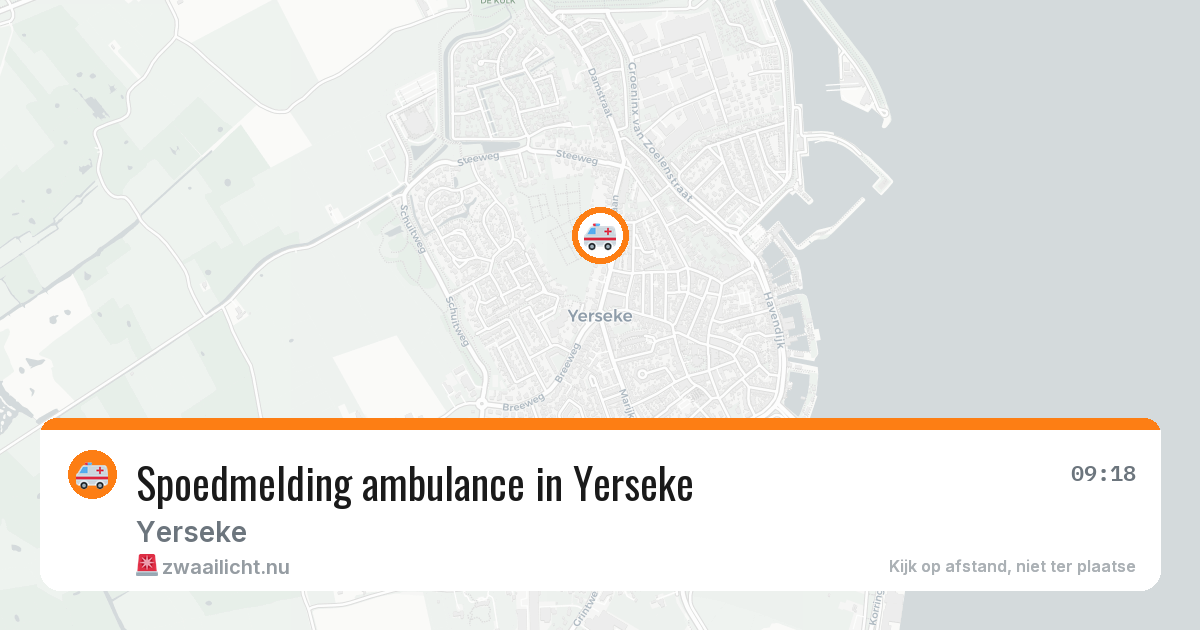 Spoedmelding ambulance in Yerseke — 6 mei 2026