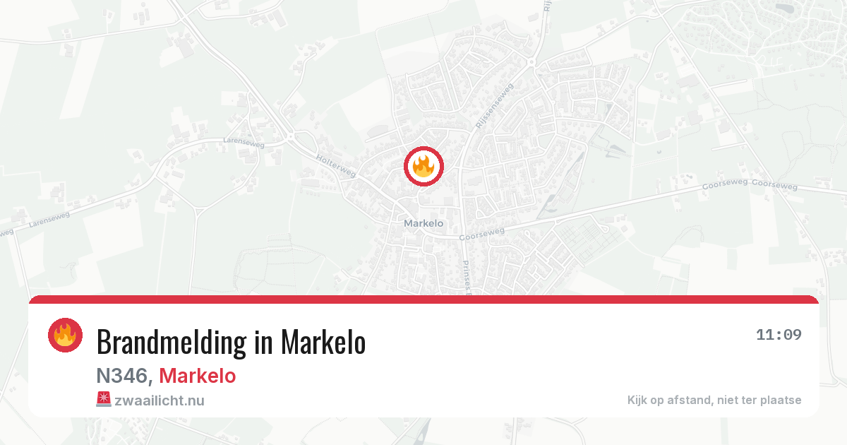 Brandmelding in Markelo — 17 jul 2026