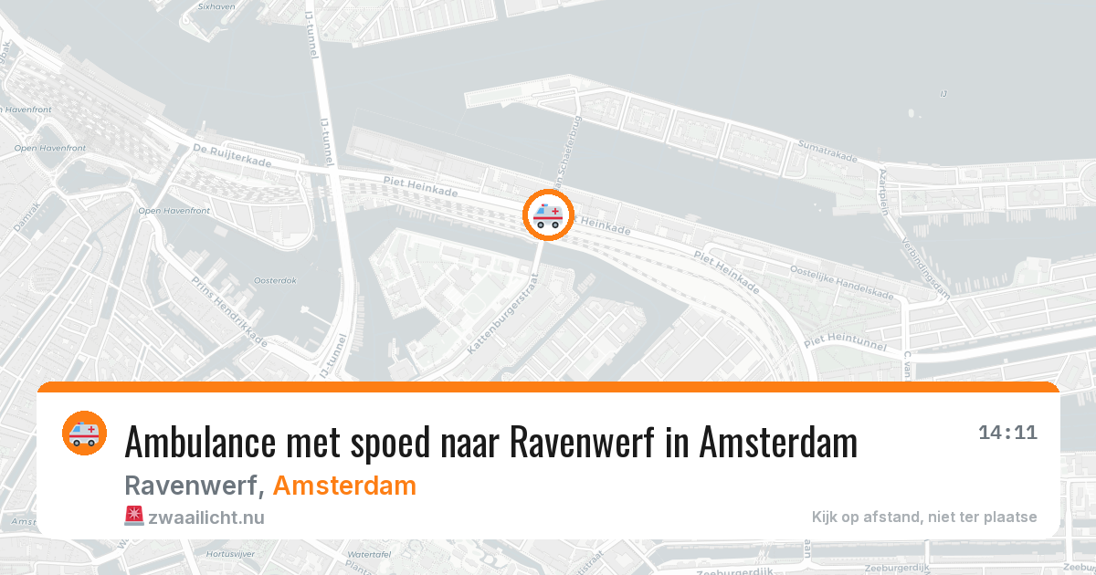 Ambulance met spoed naar Ravenwerf in Amsterdam — 2 jun 2026